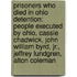 Prisoners Who Died In Ohio Detention: People Executed By Ohio, Cassie Chadwick, John William Byrd, Jr., Jeffrey Lundgren, Alton Coleman