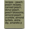 Recipes - Peach: Peach Recipes, Canned Peach, Donut Peach, Peach Blossoms, Almond-Peach Crumble, Almond Tartlets, Aloha Dip, Amaretto P door Source Wikia