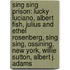 Sing Sing Prison: Lucky Luciano, Albert Fish, Julius And Ethel Rosenberg, Sing Sing, Ossining, New York, Willie Sutton, Albert J. Adams
