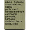 Abuse - Homicide: Assassinations, Capital Punishment, Criminal Homicide, Euthanasia, Genocide, Homicide Statistics, Honor Killing, Regic door Source Wikia