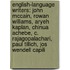 English-Language Writers: John Mccain, Rowan Williams, Aryeh Kaplan, Chinua Achebe, C. Rajagopalachari, Paul Tillich, Jos Wendell Capili