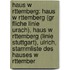 Haus W Rttemberg: Haus W Rttemberg (Gr Fliche Linie Urach), Haus W Rttemberg (Linie Stuttgart), Ulrich, Stammliste Des Hauses W Rttember
