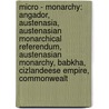 Micro - Monarchy: Angador, Austenasia, Austenasian Monarchical Referendum, Austenasian Monarchy, Babkha, Cizlandeese Empire, Commonwealt door Source Wikia