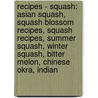Recipes - Squash: Asian Squash, Squash Blossom Recipes, Squash Recipes, Summer Squash, Winter Squash, Bitter Melon, Chinese Okra, Indian door Source Wikia
