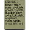 Kekkaishi - Power: Ability Users, Ayakashi, Ghosts & Spirits, Guardian Deity, Akira, Kekkaishi, Souji Hiura, Yurina Kanda, Amaarashi, Aya door Source Wikia