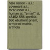 Halo Nation - A.I.: Covenant A.I., Forerunner A.I., Human Ai, "Smart" Ai, 48452-556-Epn644, 686 Ebullient Prism, Armored Matrix, Artificia door Source Wikia