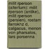 Milit Rperson (Altertum): Milit Rperson (Antike), Milit Rperson (Persien), Rostam Farrokhz D, Calgacus, Menon Von Pharsalos, Lars Porsenna