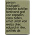 Person (Stuttgart): Friedrich Schiller, Ferdinand Graf Von Zeppelin, Clara Zetkin, Ernst Ulrich Von Weizs Cker, Eduard M Rike, Gottlieb Da
