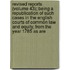 Revised Reports (Volume 43); Being A Republication Of Such Cases In The English Courts Of Common Law And Equity, From The Year 1785 As Are