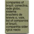 Companies Of Brazil: Conectiva, Rede Globo, Sistema Brasileiro De Televis O, Vale, List Of Companies Of Brazil, Companhia Sider Rgica Nacio