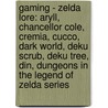 Gaming - Zelda Lore: Aryll, Chancellor Cole, Cremia, Cucco, Dark World, Deku Scrub, Deku Tree, Din, Dungeons In The Legend Of Zelda Series door Source Wikia