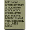 Halo Nation - Armor: Covenant Armor, Mjolnir Armor, Armor Effects, Armor Permutations, Ballistic Assault Vest, Black Body Suit, Ch252 Helme door Source Wikia