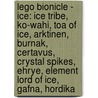 Lego Bionicle - Ice: Ice Tribe, Ko-Wahi, Toa Of Ice, Arktinen, Burnak, Certavus, Crystal Spikes, Ehrye, Element Lord Of Ice, Gafna, Hordika door Source Wikia