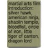Martial Arts Film Introduction: Silver Hawk, American Ninja, Shaolin Temple, Bloodfist, Circle Of Iron, Little Tiger Of Canton, Dragon Lord