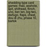 Shedding-Type Card Games: Mao, Asshole, Spit, Shithead, Flinch, Uno, Tien Len, Big Two, Daifugo, Flaps, Cheat, Dou Di Zhu, Phase 10, Bartok door Source Wikipedia