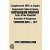 Supplement, 1917, To Lapp's Important Federal Laws, Embracing The Important Acts Of The Special Session Of Congress, Convened April 2, 1917