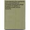 Understanding The Availability And Characteristics Of University-Based Precollege Programs For District Of Columbia Public School Students. by Thomas Hudson Bullock