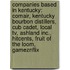 Companies Based In Kentucky: Comair, Kentucky Bourbon Distillers, Cub Cadet, Local Tv, Ashland Inc., Hitcents, Fruit Of The Loom, Gameznflix