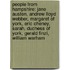 People From Hampshire: Jane Austen, Andrew Lloyd Webber, Margaret Of York, Eric Cheney, Sarah, Duchess Of York, Gerald Finzi, William Warham