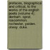 Prefaces, Biographical And Critical, To The Works Of The English Poets (Volume 4); Denham. Sprat. Roscommon. Rochester. Yalden. Otway. Duke.