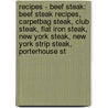 Recipes - Beef Steak: Beef Steak Recipes, Carpetbag Steak, Club Steak, Flat Iron Steak, New York Steak, New York Strip Steak, Porterhouse St door Source Wikia