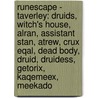 Runescape - Taverley: Druids, Witch's House, Alran, Assistant Stan, Atrew, Crux Eqal, Dead Body, Druid, Druidess, Getorix, Kaqemeex, Meekado by Source Wikia
