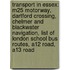 Transport In Essex: M25 Motorway, Dartford Crossing, Chelmer And Blackwater Navigation, List Of London School Bus Routes, A12 Road, A13 Road