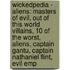 Wickedpedia - Aliens: Masters Of Evil, Out Of This World Villains, 10 Of The Worst, Aliens, Captain Gantu, Captain Nathaniel Flint, Evil Emp