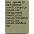 Aion - Quests By Type: Alliance Quests, Campaign Quests, Coin Quests, Event Quests, Group Quests, Repeatable Quests, Spy Quests, Standard Que