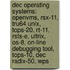 Dec Operating Systems: Openvms, Rsx-11, Tru64 Unix, Tops-20, Rt-11, Rsts-E, Ultrix, Os-8, On-Line Debugging Tool, Tops-10, Dec Radix-50, Wps