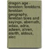 Dragon Age - Ferelden: Fereldans, Fereldan Geography, Fereldan Tales And Sayings, Abernath, Adaia, Adria, Adwen, Ahren, Alarith, Aldous, Alec