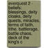 Everquest 2 - Beliefs: Blessings, Deity Cloaks, Deity Quests, Miracles, Terms Of Faith, Tithe, Battlerage, Battle Chaos, Deck Of The King's C