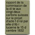 Rapport De La Commission De La Di Te Aux Vingt-Deux Cantons Suisses Sur Le Projet D'Acte F D Ral Par Elle D Lib R Lucerne Le 15 D Cembre 1832