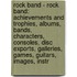 Rock Band - Rock Band: Achievements And Trophies, Albums, Bands, Characters, Consoles, Disc Exports, Galleries, Games, Guitars, Images, Instr