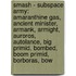 Smash - Subspace Army: Amaranthine Gas, Ancient Minister, Armank, Armight, Auroros, Autolance, Big Primid, Bombed, Boom Primid, Borboras, Bow