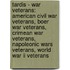 Tardis - War Veterans: American Civil War Veterans, Boer War Veterans, Crimean War Veterans, Napoleonic Wars Veterans, World War Ii Veterans