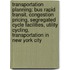 Transportation Planning: Bus Rapid Transit, Congestion Pricing, Segregated Cycle Facilities, Utility Cycling, Transportation In New York City