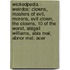 Wickedpedia - Weirdos: Clowns, Masters Of Evil, Morons, Evil Clown, The Clowns, 10 Of The Worst, Abigail Williams, Abis Mal, Abnor Mal, Acer