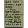 Apple - Apple Software: Apple Utilities, Dashboard, Address Book, Appletalk Remote Access, Apple Backup, Apple Events, Darwin, Finder, Hyperca door Source Wikia