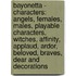 Bayonetta - Characters: Angels, Females, Males, Playable Characters, Witches, Affinity, Applaud, Ardor, Beloved, Braves, Dear And Decorations