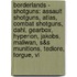 Borderlands - Shotguns: Assault Shotguns, Atlas, Combat Shotguns, Dahl, Gearbox, Hyperion, Jakobs, Maliwan, S&S Munitions, Tediore, Torgue, Vl