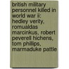 British Military Personnel Killed In World War Ii: Hedley Verity, Romualdas Marcinkus, Robert Peverell Hichens, Tom Phillips, Marmaduke Pattle door Source Wikipedia