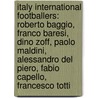 Italy International Footballers: Roberto Baggio, Franco Baresi, Dino Zoff, Paolo Maldini, Alessandro Del Piero, Fabio Capello, Francesco Totti door Source Wikipedia