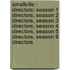 Smallville - Directors: Season 1 Directors, Season 2 Directors, Season 3 Directors, Season 4 Directors, Season 5 Directors, Season 6 Directors