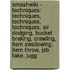 Smashwiki - Techniques: Techniques, Techniques, Techniques, Air Dodging, Bucket Braking, Crawling, Item Swallowing, Item Throw, Jab Fake, Jugg