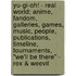 Yu-Gi-Oh! - Real World: Anime, Fandom, Galleries, Games, Music, People, Publications, Timeline, Tournaments, "We'Ll Be There" - Rex & Weevil