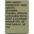 Alien Swarm - Equipment: Class Specific, Grenades, Missiles, Offhand, Unlockable Items, 22A7-Z Prototype Assault Rifle, Iaf Heal Beacon, Iaf Me