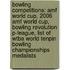 Bowling Competitions: Amf World Cup, 2006 Amf World Cup, Bowling Revolution P-League, List Of Wtba World Tenpin Bowling Championships Medalists