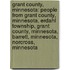 Grant County, Minnesota: People From Grant County, Minnesota, Erdahl Township, Grant County, Minnesota, Barrett, Minnesota, Norcross, Minnesota