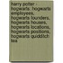 Harry Potter - Hogwarts: Hogwarts Employees, Hogwarts Founders, Hogwarts Houses, Hogwarts Locations, Hogwarts Positions, Hogwarts Quidditch Tea